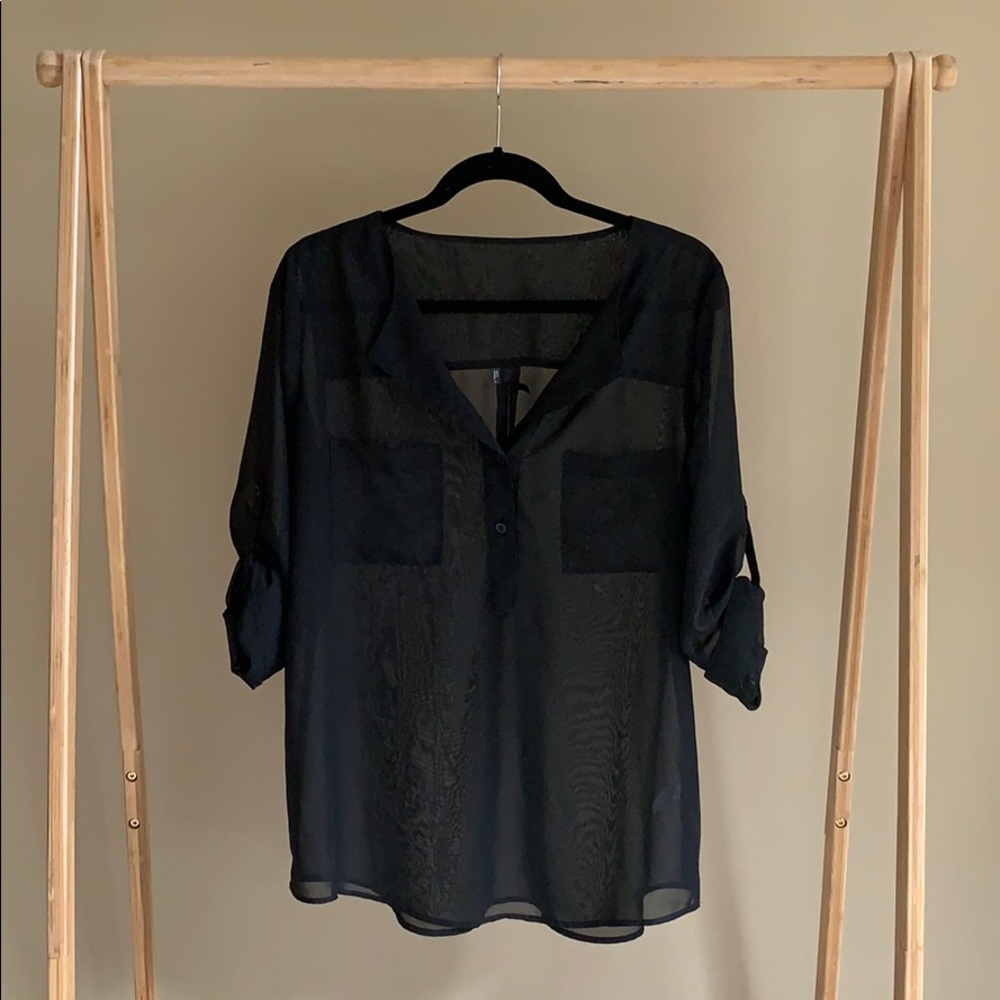 Maurices 3/4 Sleeve Blouse Size Large